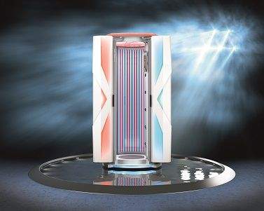 Solarium Stockholm - Sollentuna Centrum - Ergoline Sunrise 7200 Hybrid Light "Triple Beauty" VibraShape ®